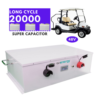 Batería estupenda del condensador de la batería 48v 2100wh Graphene de Supercapacitor del carro de golf