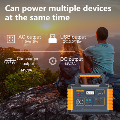 fuente de alimentación portátil al aire libre 50/60Hz, central eléctrica portátil 500w con el panel solar