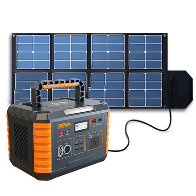 fuente de alimentación portátil al aire libre 50/60Hz, central eléctrica portátil 500w con el panel solar