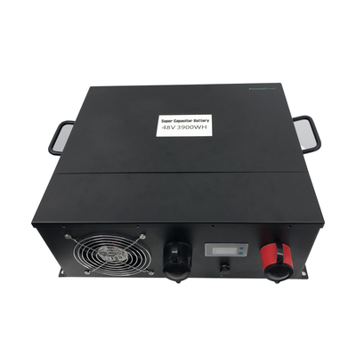 Color negro profundo de los sistemas de batería de las telecomunicaciones del ciclo 3900WH renovable