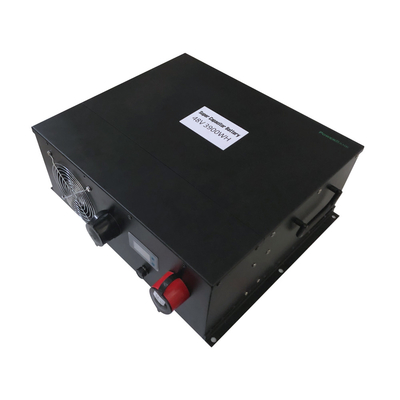 Color negro profundo de los sistemas de batería de las telecomunicaciones del ciclo 3900WH renovable