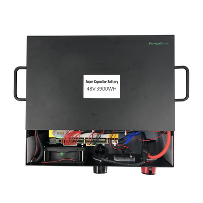 Color negro profundo de los sistemas de batería de las telecomunicaciones del ciclo 3900WH renovable