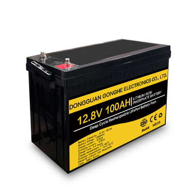 Litio profundo impermeable Ion Battery Cells Rechargeable 12.8v 100ah del ciclo