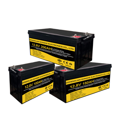 Litio profundo impermeable Ion Battery Cells Rechargeable 12.8v 100ah del ciclo