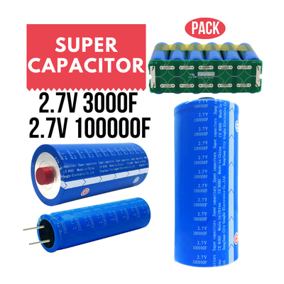 batería de 2.7V 100000 Graphene Supercapacitor para el almacenamiento de energía solar 60WH