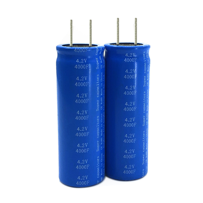capa eléctrica doble de la batería estupenda radial del condensador de 4.2V 4000F para el sistema de energía casero