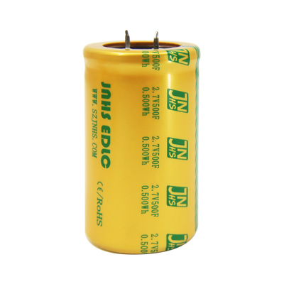 Broche en la célula de Supercapacitor, 2,7 faradio de voltio 500 substituir las baterías