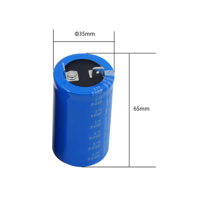 Orificio pasante Super Capacitor Baterías Lug 2.7 Volt 500 Farad Reemplazo