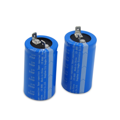 Orificio pasante Super Capacitor Baterías Lug 2.7 Volt 500 Farad Reemplazo