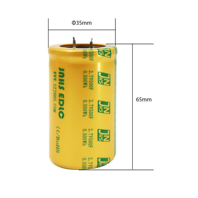 Snap In Supercapacitor Cell 2.7 Volt 500 Farad Reemplazo de baterías