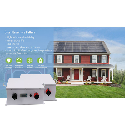 Color plata durable del banco 48V 2100WH del poder del condensador de la Sistema Solar DC